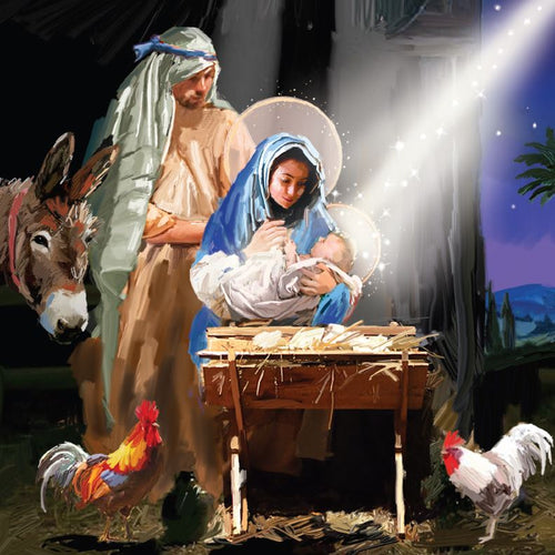'Around the Manger' Christmas Cards