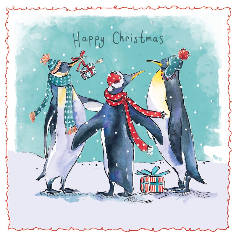 'Dancing Penguins' Christmas Cards