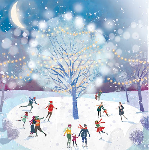 'Skating in the Park' Christmas Cards
