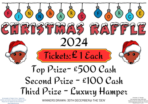 2024 Christmas Raffle Ticket - WIN £500!