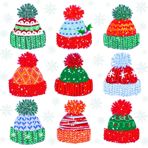 'Bobble Hats' Christmas Cards